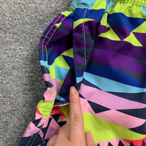 Neff Shorts Mens L Large Geometric Untraditional Hot Tub Unlined Swim Trunks - Picture 6 of 13